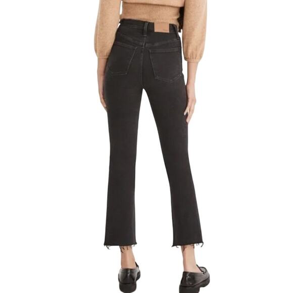 Madewell Cali Demi-Boot Jeans Black wash size 26 - Picture 2 of 6